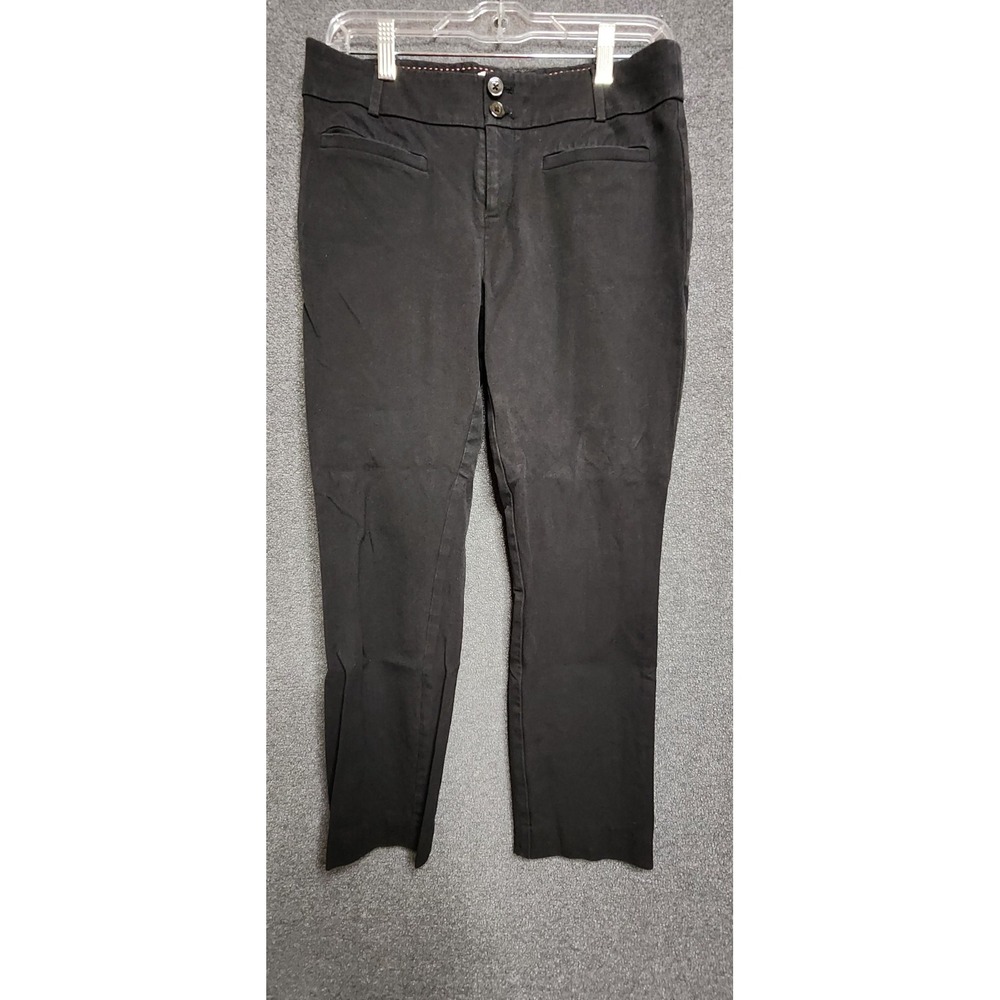 Anthropologie Size 6 Womens Trouser‎ Black Essential Slim